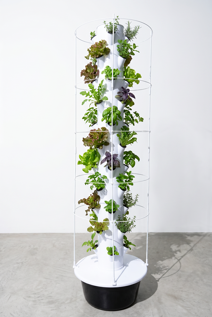 ecotower voor kruiden kweken binnen